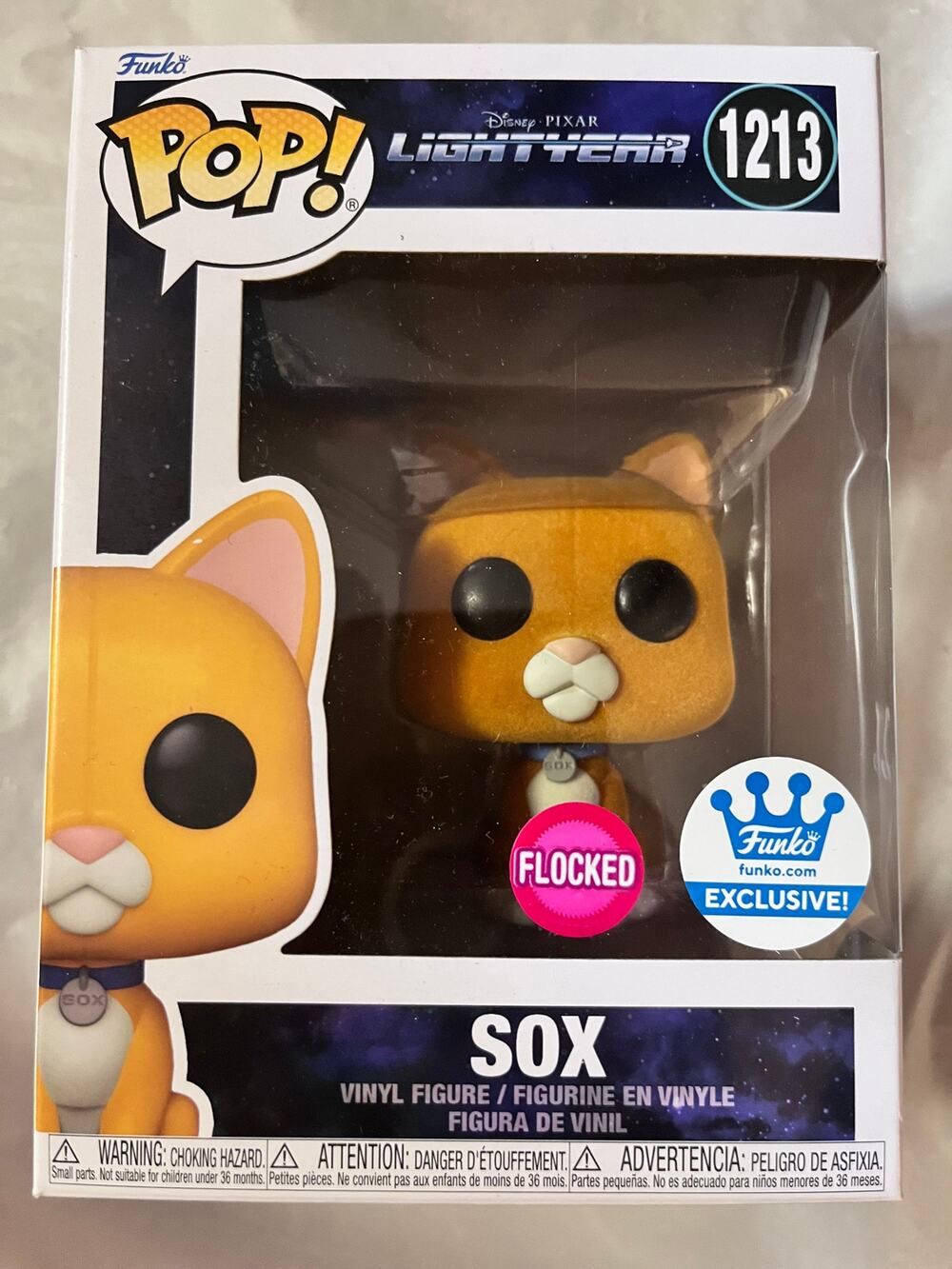 FUNKO POP - PIXAR'S LIGHTYEAR - SOX (FLOCKED) #1213 - FUNKO EXCLUSIVE!